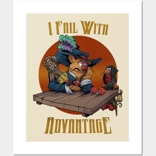 Fail With Advantage Wall Art by JohnLattaArt